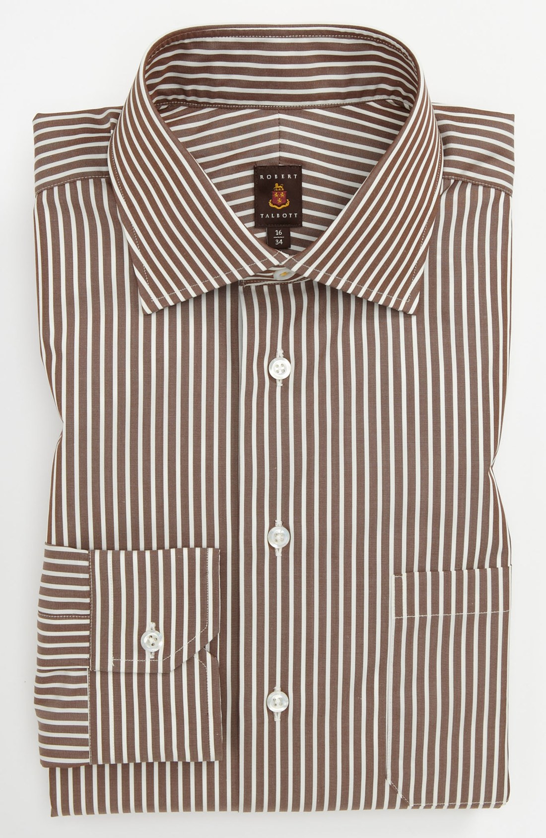 Robert Talbott Regular Fit Dress Shirt in Brown for Men Lyst