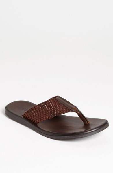 To Boot Cadiz Braided Leather Flip Flop in Brown for Men (dark brown ...