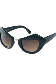 Asos Angular Cat Eye Sunglasses with Metal Bridge Detail - Lyst