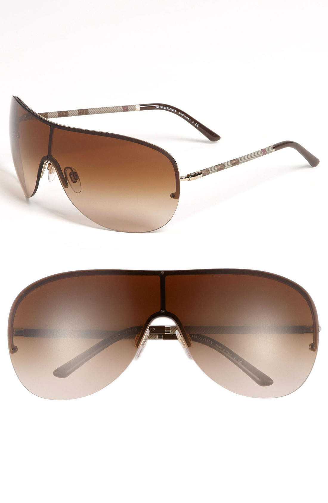 burberry sunglasses gold