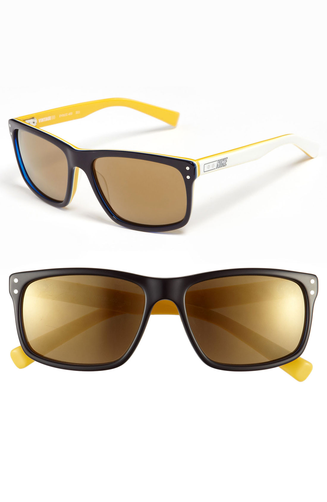 Nike Vintage Sunglasses in Yellow (black/ light blue/ blue mirror) Lyst