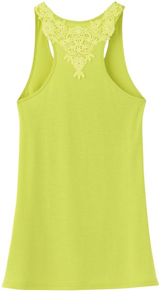 Uniqlo Sleeveless Topracer Back Motif Lace - Lyst