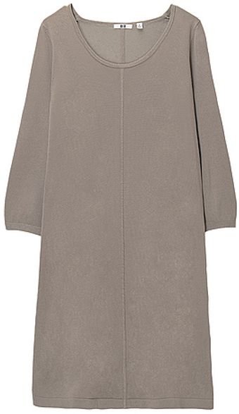Uniqlo Crew Neck Dress - Lyst