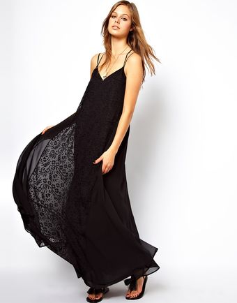 Asos Maxi Cami Burnout Dress - Lyst