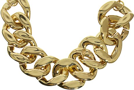 Asos Xl Chain Link Necklace in Gold | Lyst