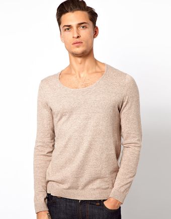 Asos Scoop Neck Jumper - Lyst