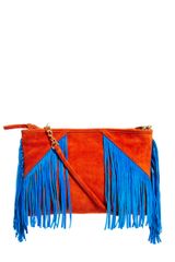 Asos Suede Clutch Bag with Tassels