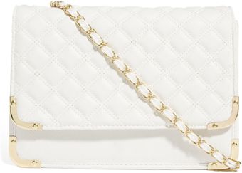 Asos Quilted Metal Corner Across Body Bag - Lyst