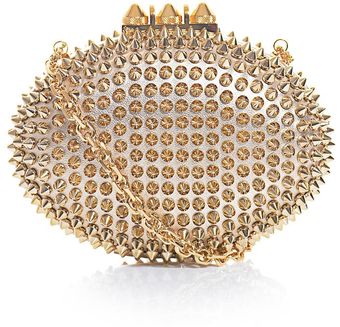 Christian Louboutin Mina Spike Clutch - Lyst