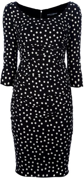 Dolce & Gabbana Polka Dot Dress - Lyst