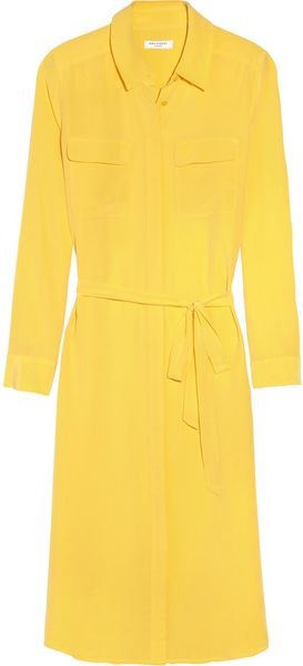 Equipment Tegan Washed Silk Shirt Dress - Lyst