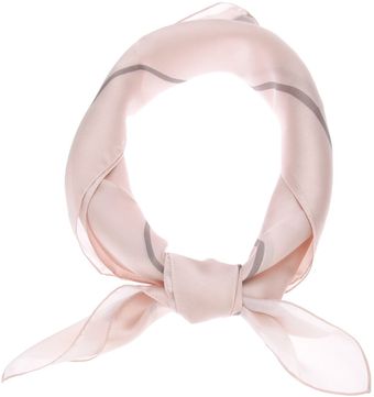 Giorgio Armani Silk Logo Scarf - Lyst