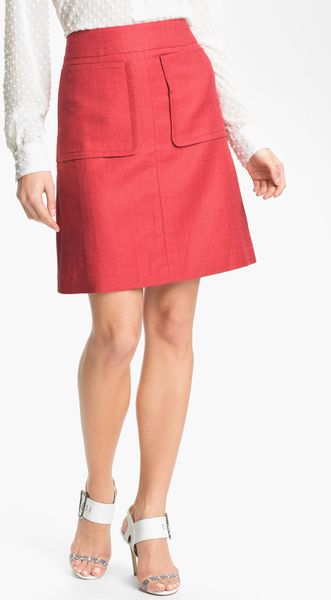 Halogen Patch Pocket Pencil Skirt