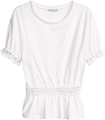 H&M Top with Braided Waist - Lyst