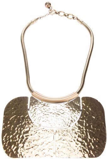 Lanvin Breast Plate Pendant Necklace - Lyst