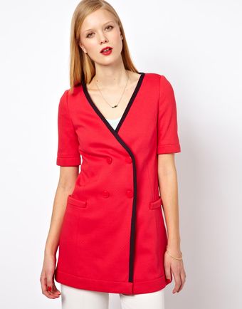 M Missoni Textured Coat with Short Sleeves - Lyst