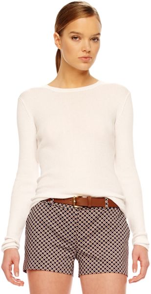 Michael Kors Printed Twill Shorts - Lyst