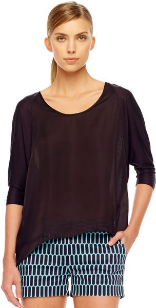 Michael Kors Woven Loose Top Womens - Lyst