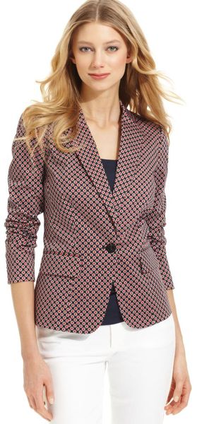 Michael Kors Printed Blazer - Lyst
