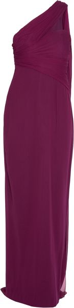 Notte By Marchesa One Shoulder Chiffon Gown - Lyst