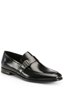 Prada Spazzolato Slipon Loafers - Lyst