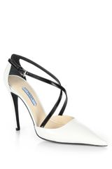  Leather Crisscross Pumps