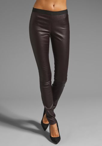 Theory Ima Maximus Leather Pant in Black - Lyst