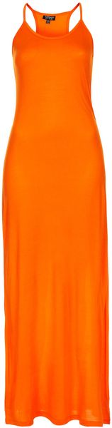 Topshop Strappy Cami Maxi Dress - Lyst