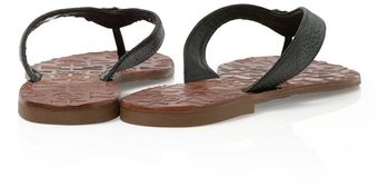 Tory Burch Tumbled Leather Thora Sandal - Lyst