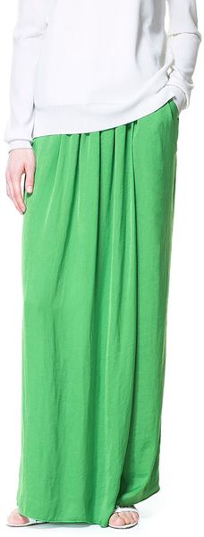 Zara Flowing Sarong Trousers - Lyst