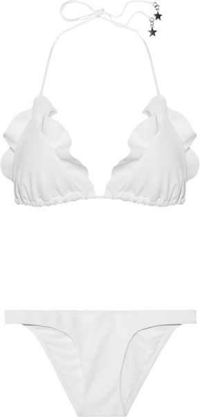 Zimmermann Celestial Ruffled Triangle Bikini - Lyst