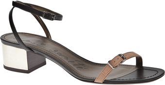 Lanvin Block Heel Sandal - Lyst