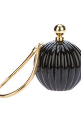 Lanvin Enameled Box Clutch