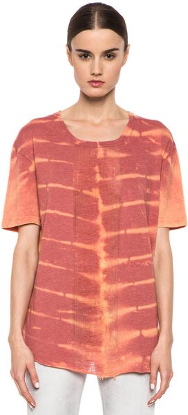 Raquel Allegra Deconstructed Mens Tee with Shred in X-Ray - Lyst