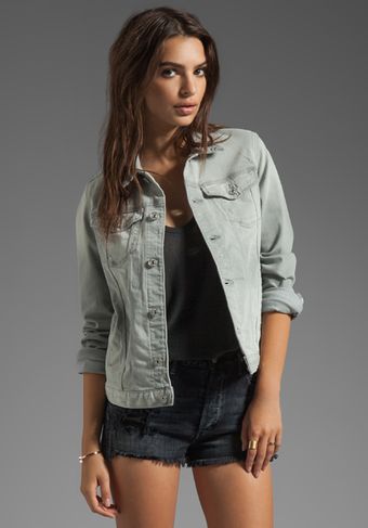 7 For All Mankind Denim Jacket in Gray - Lyst