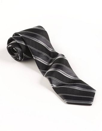 DKNY Striped Silk Tie - Lyst
