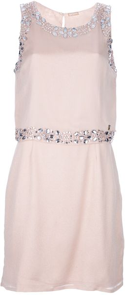 John Galliano Bejeweled Sleeveless Dress - Lyst