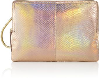 Lanvin Holographic Python Pouch - Lyst