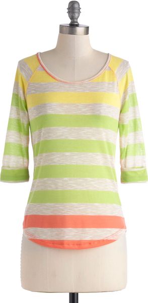 ModCloth Citrus and Talk Top - Lyst