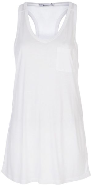 T By Alexander Wang Classic Tank with Pocket - Lyst