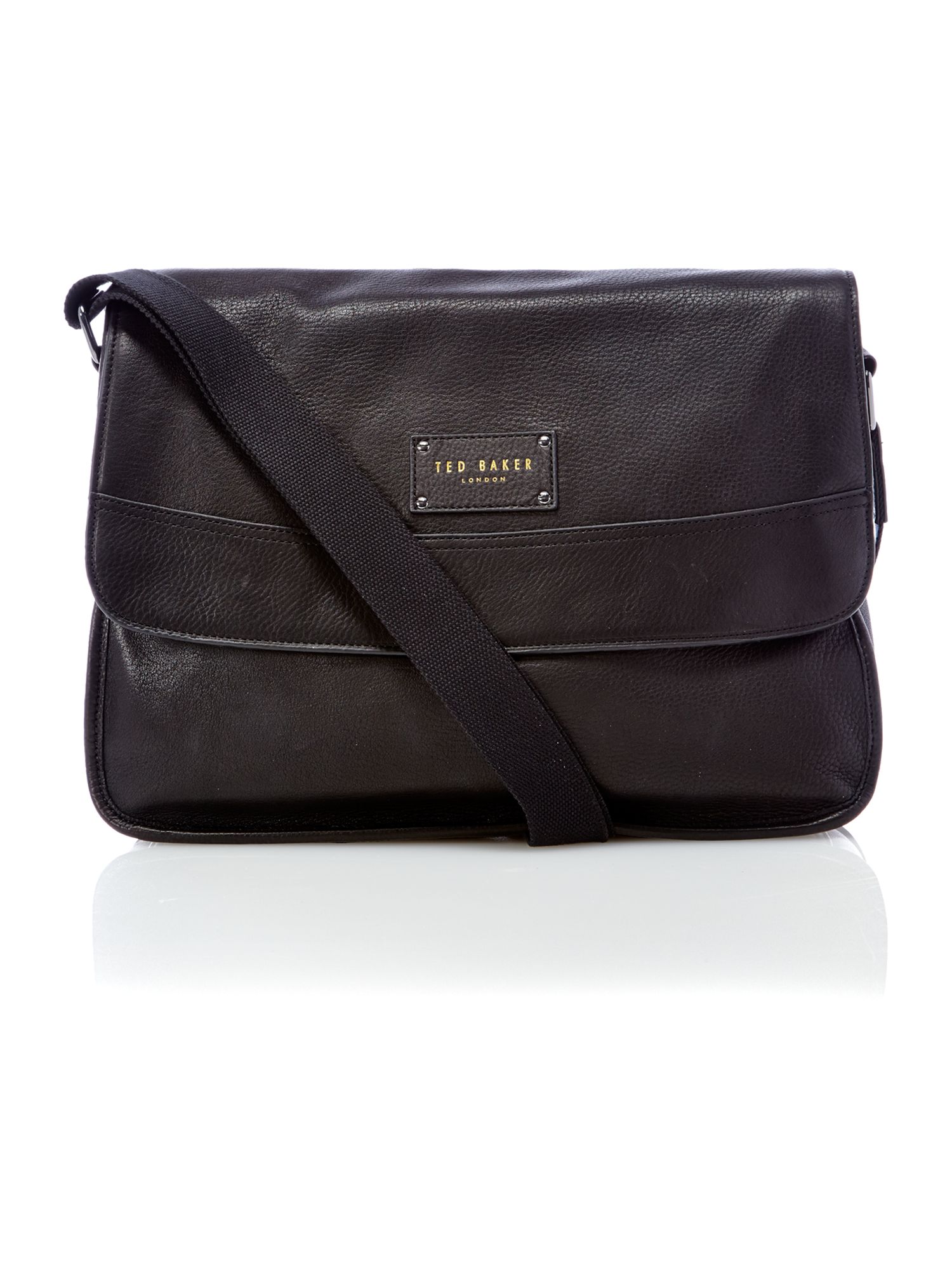 Ted Baker Leather Messenger Bag in Black for Men Lyst