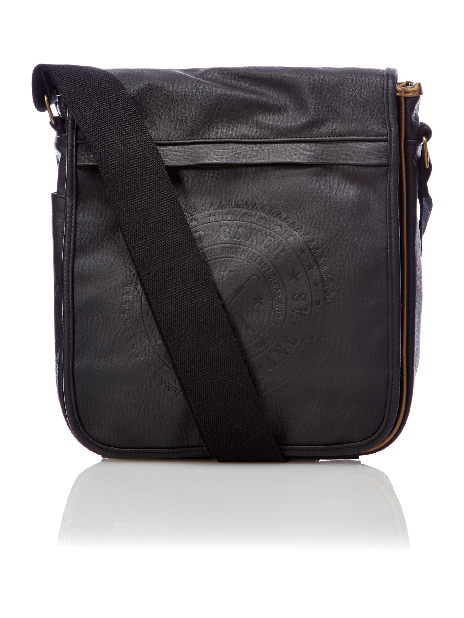 Ted Baker Logo Emboss Flight Bag in Black for Men Lyst