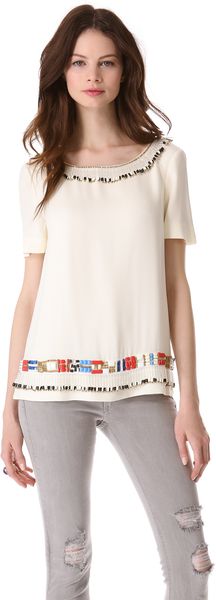 Tory Burch Jace Top - Lyst