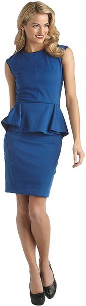 Z Spoke by Zac Posen Cap Sleeved Peplum Dress - Lyst