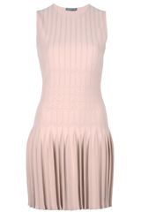 Alexander McQueen Chevron Knit Skater Dress
