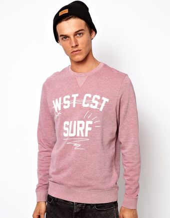 Asos Sweatshirt with Coast Print - Lyst