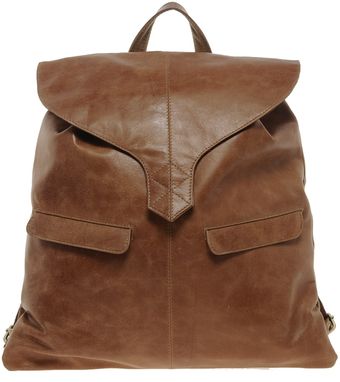Asos Leather Backpack with Tab Detail - Lyst