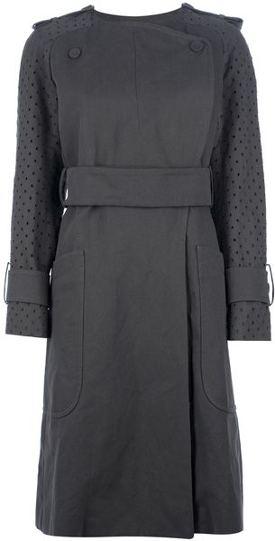 Carven Belted Coat - Lyst