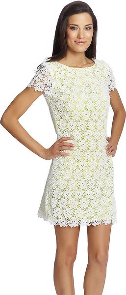 Cynthia Steffe Lace Shift Dress - Lyst