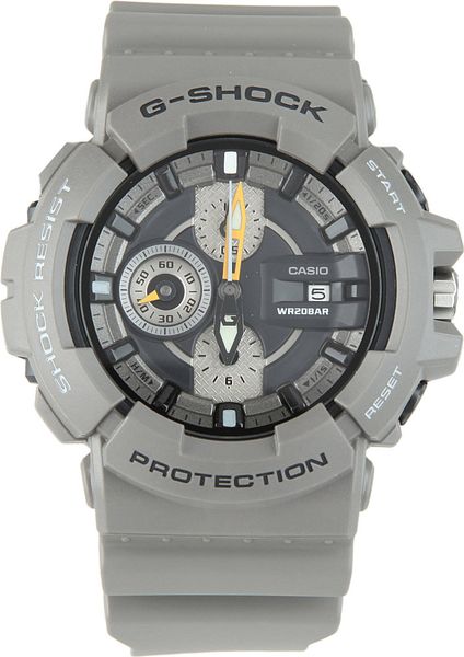 g shock grey and green